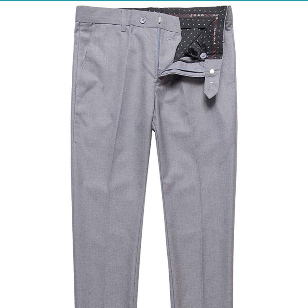 Benibos Mens Modern fit flat front dress slacks